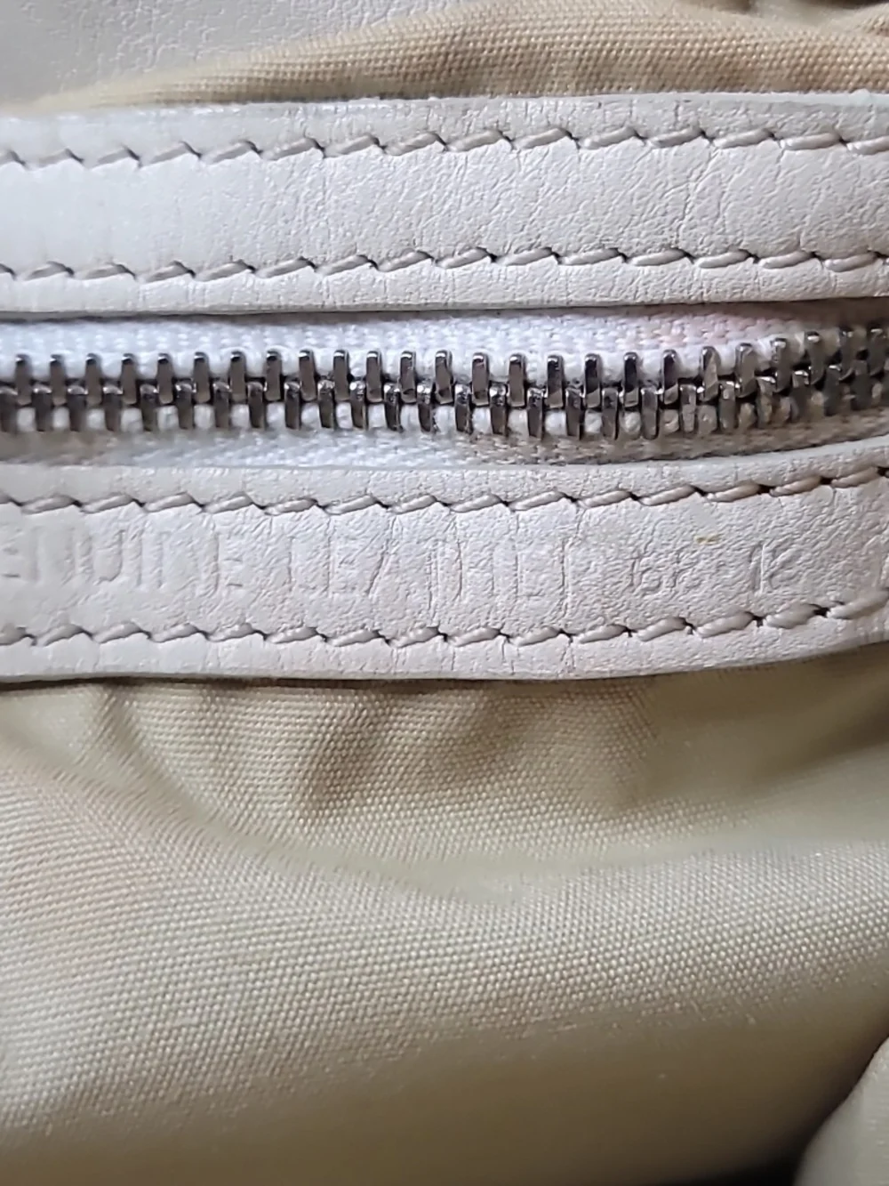 Tod's Cream Leather Hobo with Decorative Green-Blue Scarf Preloved